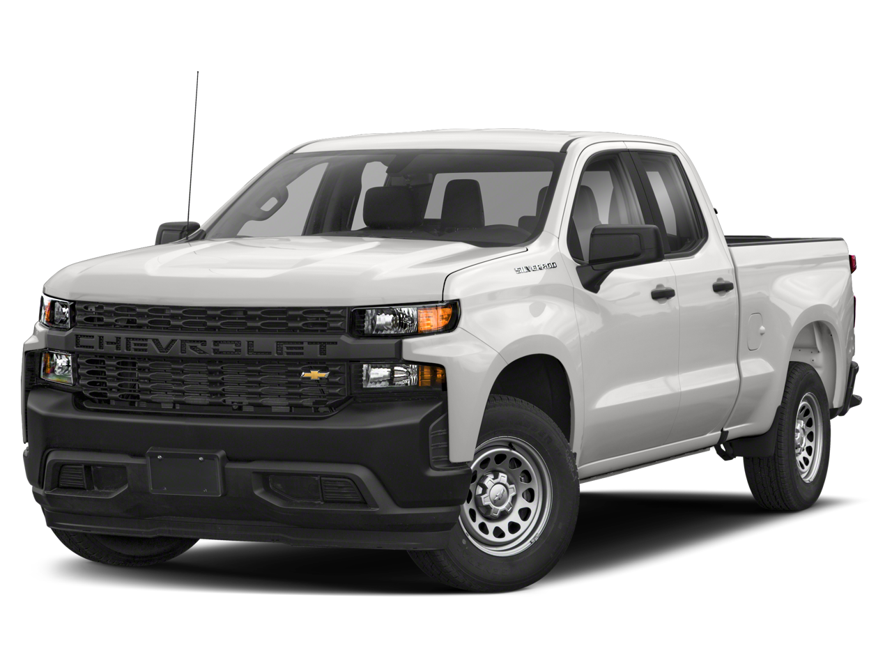 2021 Chevrolet Silverado 1500 Work Truck in Summit White — front three-quarter view