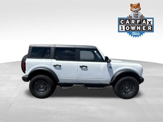 2024 Ford Bronco Black Diamond in White — front three-quarter view