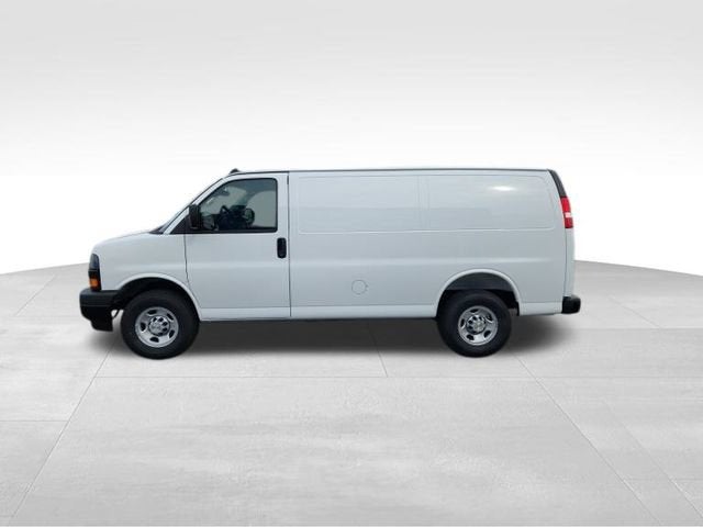 2025 Chevrolet Express Cargo WT in Summit White — front three-quarter view