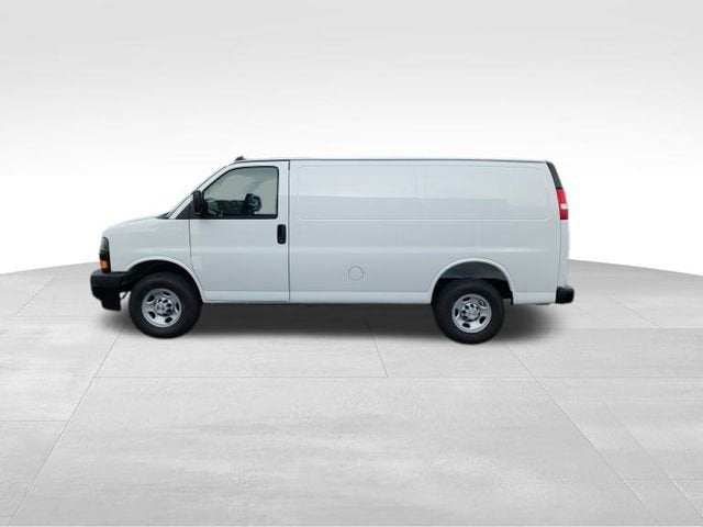 2025 Chevrolet Express Cargo WT in Summit White — front three-quarter view