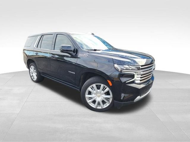 2024 Chevrolet Tahoe High Country in Black — front three-quarter view