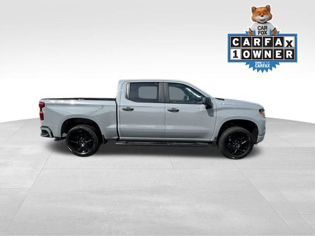 2024 Chevrolet Silverado 1500 Custom in Slate Gray Metallic — front three-quarter view