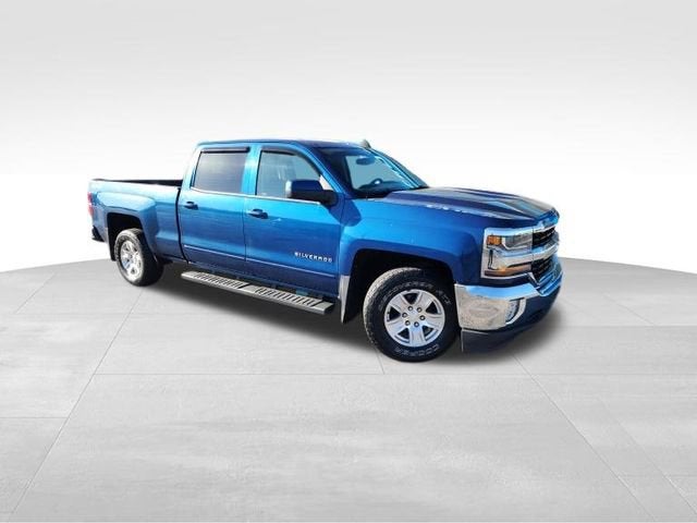 2017 Chevrolet Silverado 1500 LT in Deep Ocean Blue Metallic — front three-quarter view