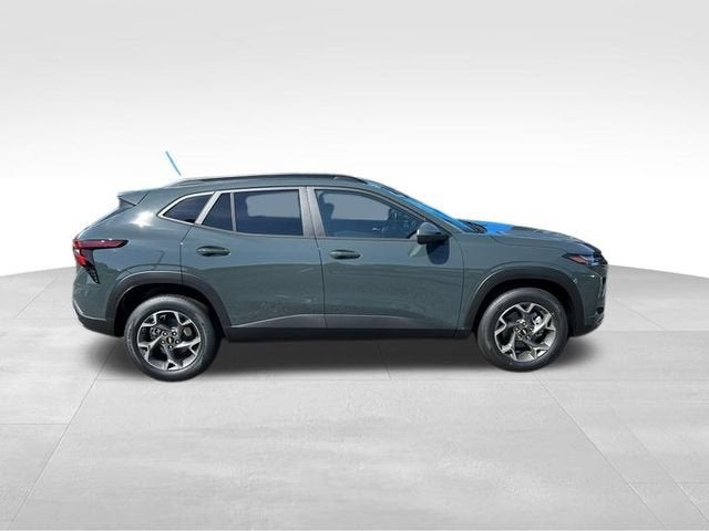 2026 Chevrolet Trax LT in Cypress Gray — front three-quarter view